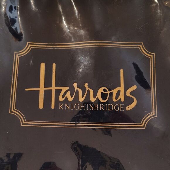 Harrod's England Large Black Tote Bag Harrods - Picture 1 of 8